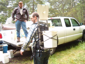 ODFW loading fish for transport to remote access lakes